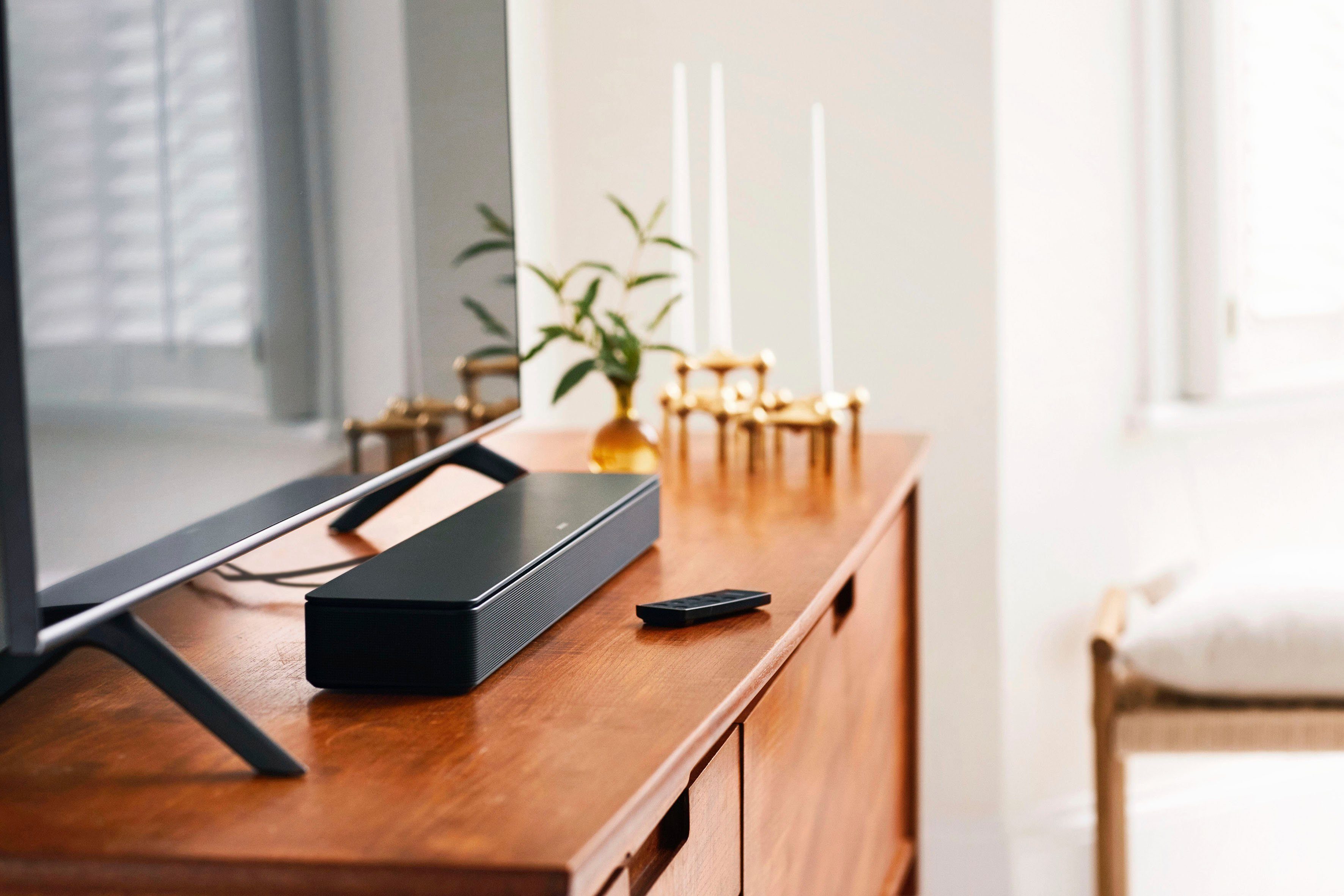 Assistant, Soundbar Bose 300 WLAN, Multiroom, Smart Google Soundbar (Bluetooth, Alexa, AirPlay2)