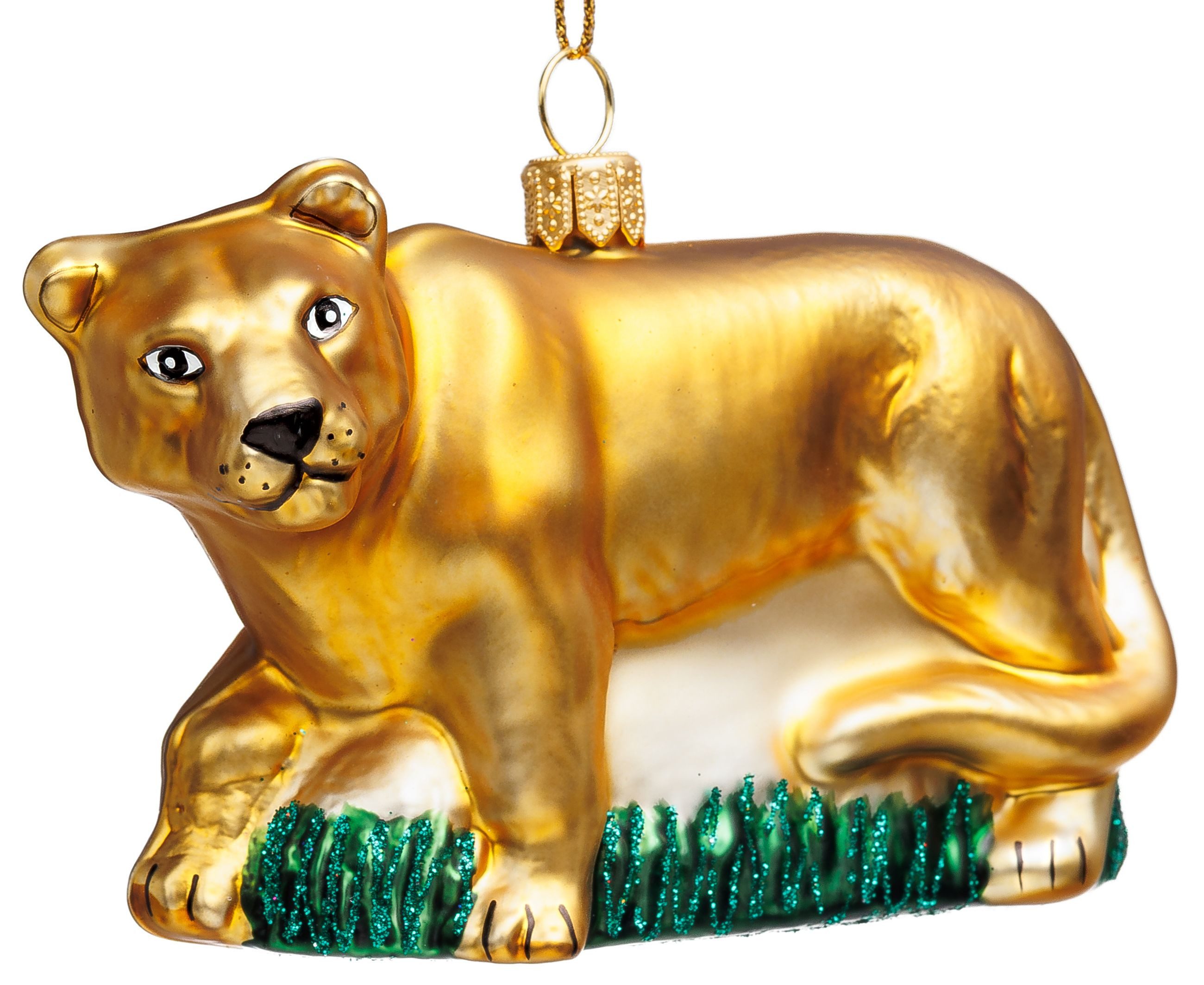 SIKORA Weihnachtsbaumkugel Löwin besondere Weihnachtskugel Glas Figur Anhän günstig online kaufen