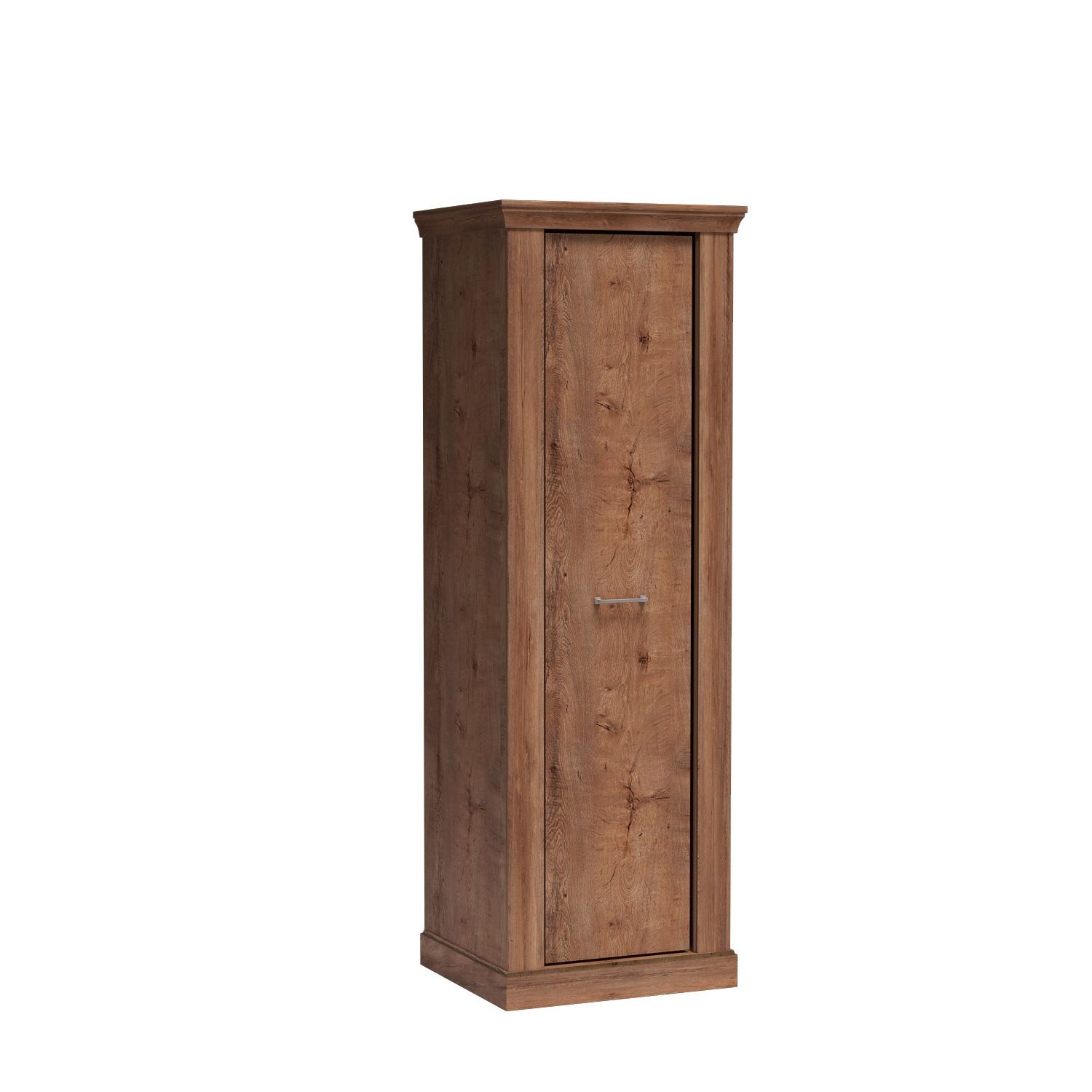 Masseno Drehtürenschrank DESIO 67 cm Kleiderschrank 1 Türen Schlafzimmerschrank Braun