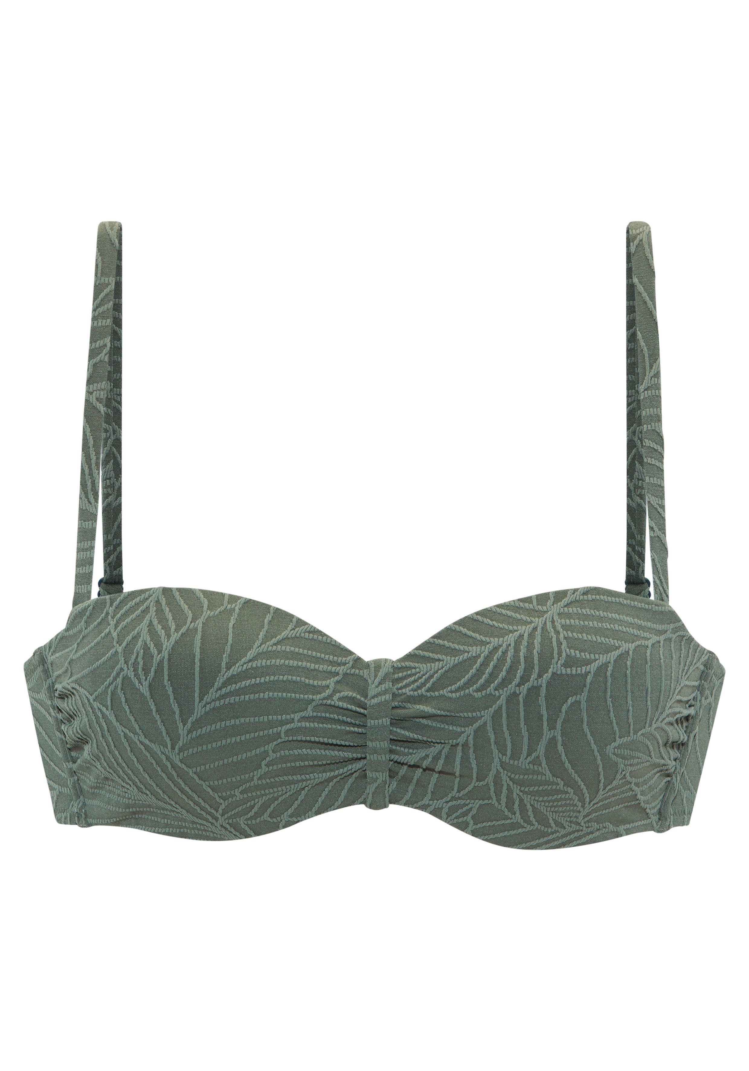 LASCANA Bügel-Bandeau-Bikini-Top Fay, aus eleganter Strukturware