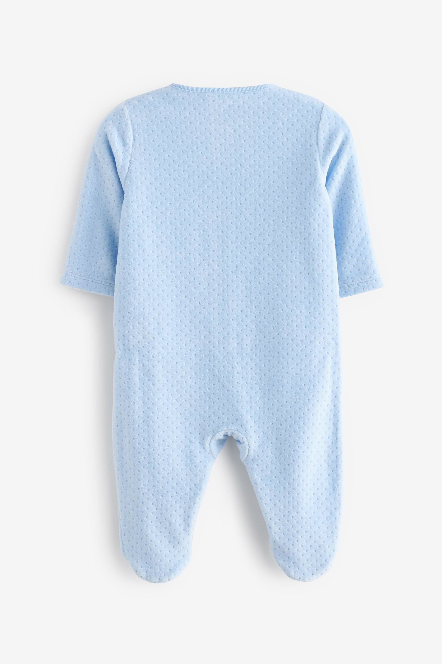 Next Schlafoverall Pyjama-Set aus Blue Velours Pale (1-tlg)