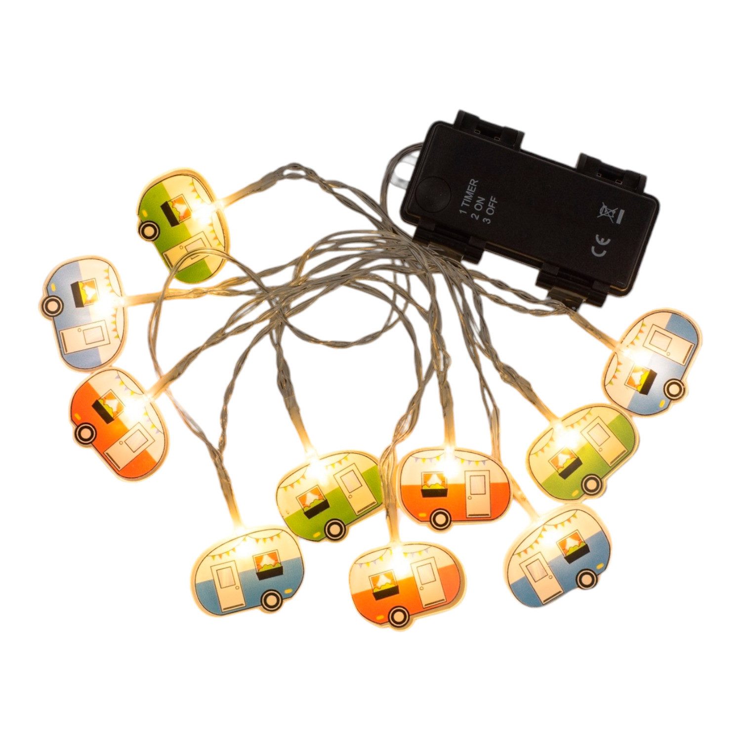 Out of the Blue Lichterkette Lichterkette Camping Deko Wohnwagen Camper Stimmungslicht mit 10 LED