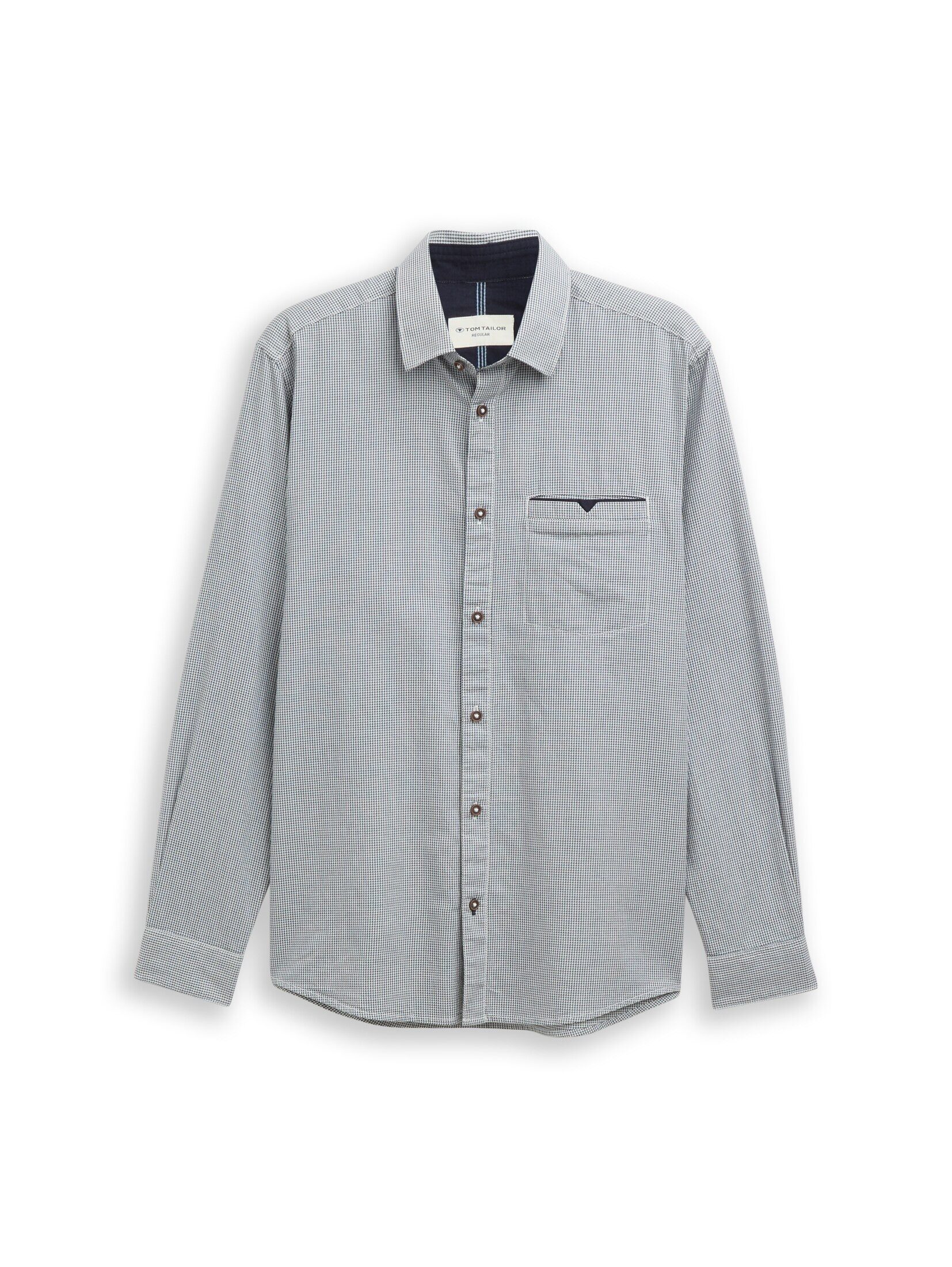 TOM TAILOR Langarmhemd Blusen & Shirts Regular Fit Hemd mit Brusttasche günstig online kaufen