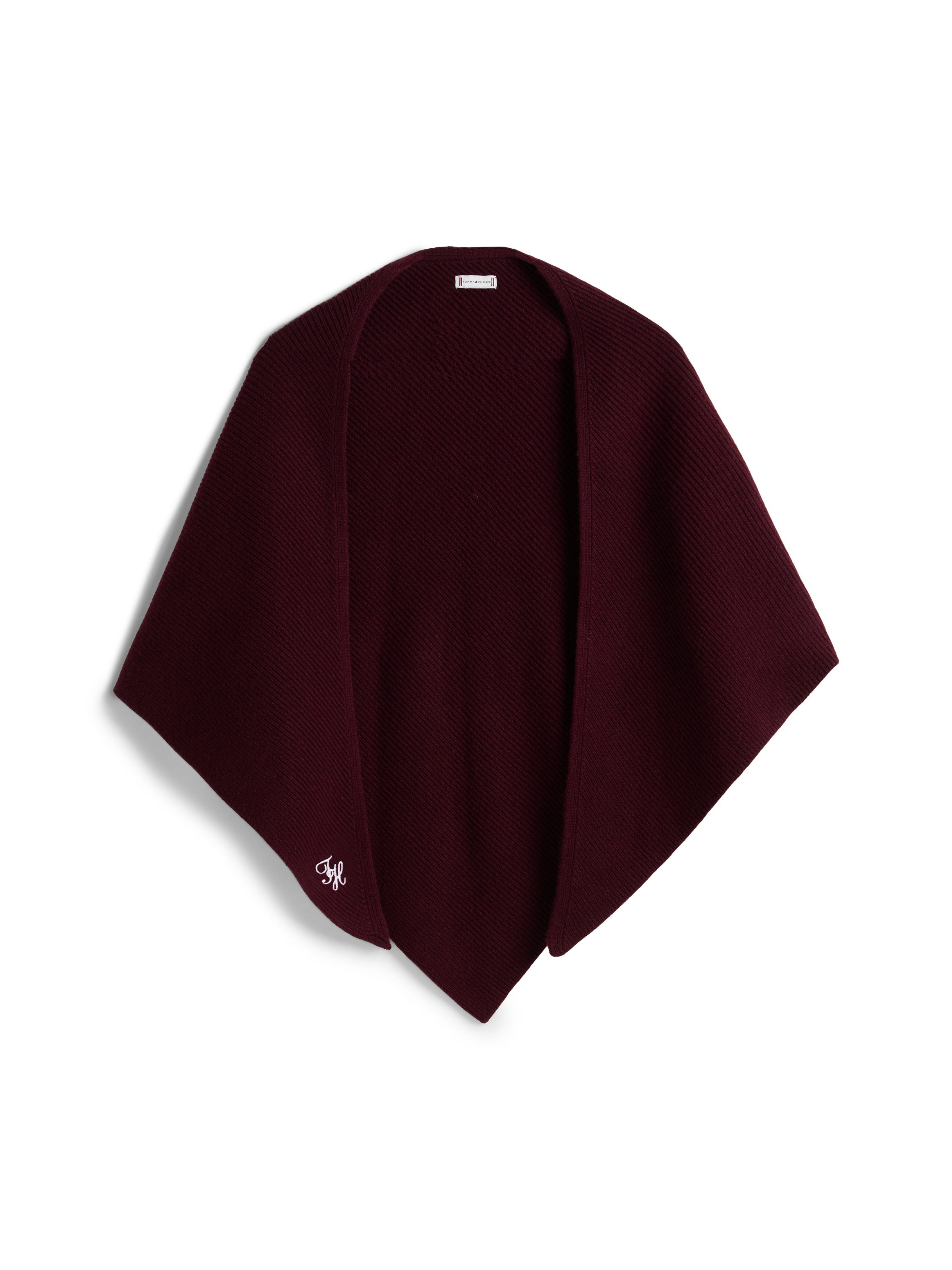 Tommy Hilfiger Dreieckstuch TOMMY SCRIPT CASH, aus Kaschmirmix mit Logo-Sti günstig online kaufen