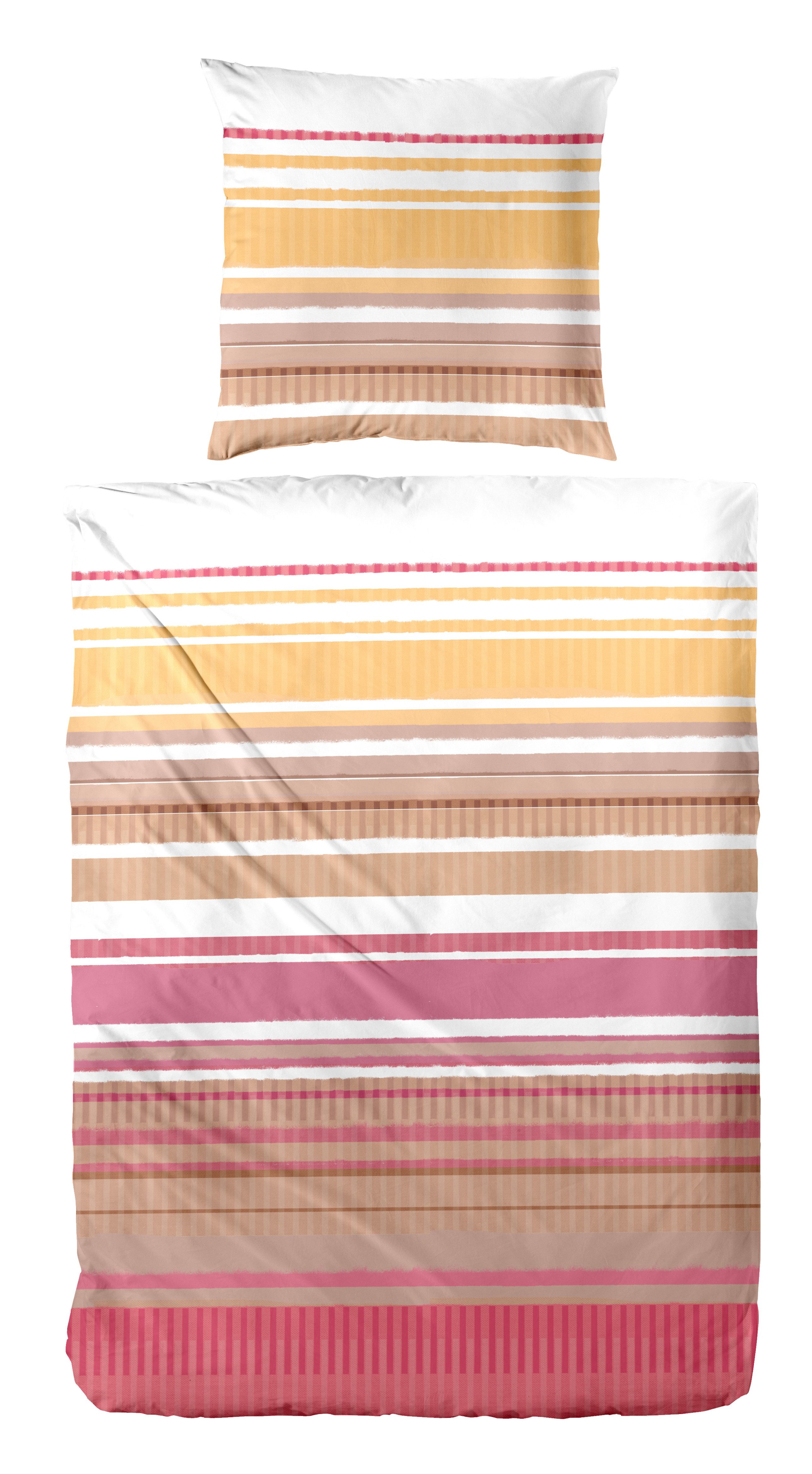 Primera Bettwäsche Perkal-Bettwäsche Summer Stripe, Perkal, günstig online kaufen