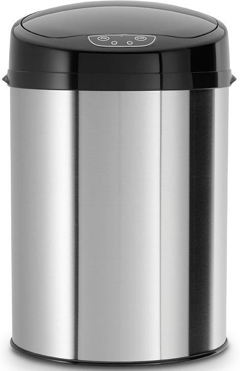 ECHTWERK Mülleimer INOX BRUSHED, Infrarot-Sensor, Korpus aus Edelstahl, Fassungsvermögen 9 Liter