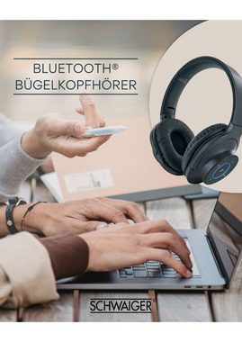 Schwaiger KH220BT 513 Bluetooth-Kopfhörer (Bluetooth, einstellbare Kopfhörerbügel)