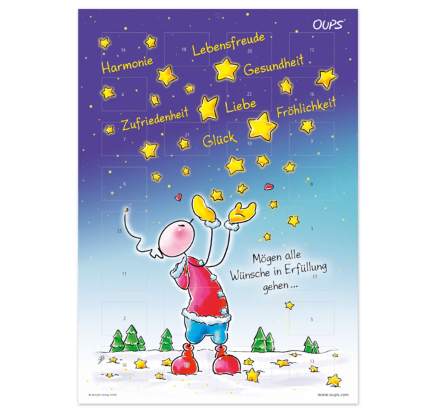 Wandkalender Oups Adventkalender 2024