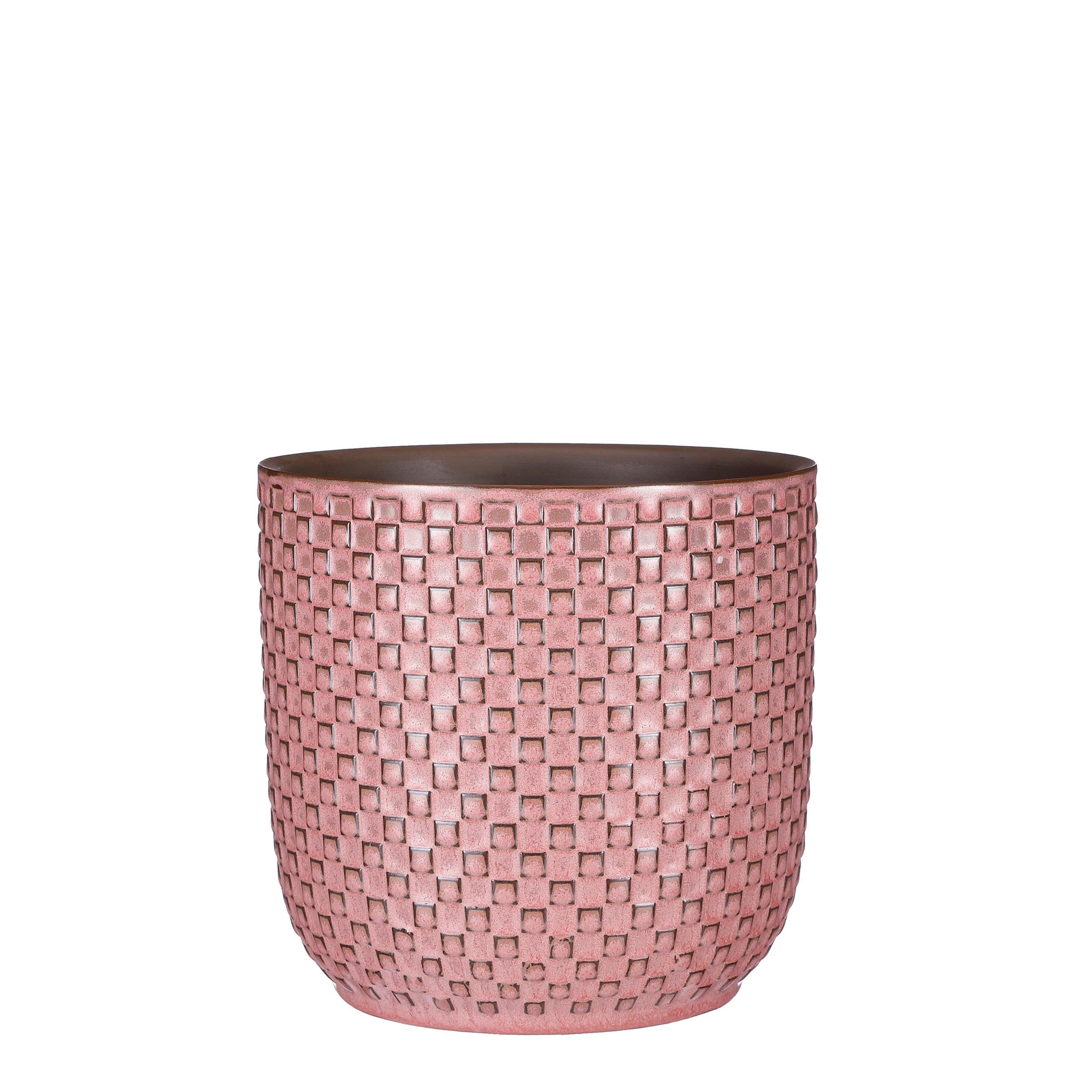 Mica Decorations Blumentopf Mica Decorations Daan Topf rund h.rosa - h17,5xd19cm