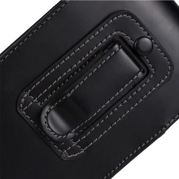K-S-Trade Handyhülle für Samsung Galaxy M20, Gürteltasche Schutz Hülle Handy Hülle mit Magnetverschluss