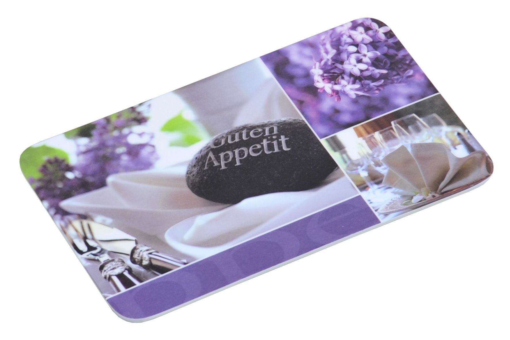 Kesper Frühstücksbrett, Melamin, (Set, 1-St), Dekor-Frühstücksbrettchen Guten Appetit 23 x 14 cm, Guten Appetit