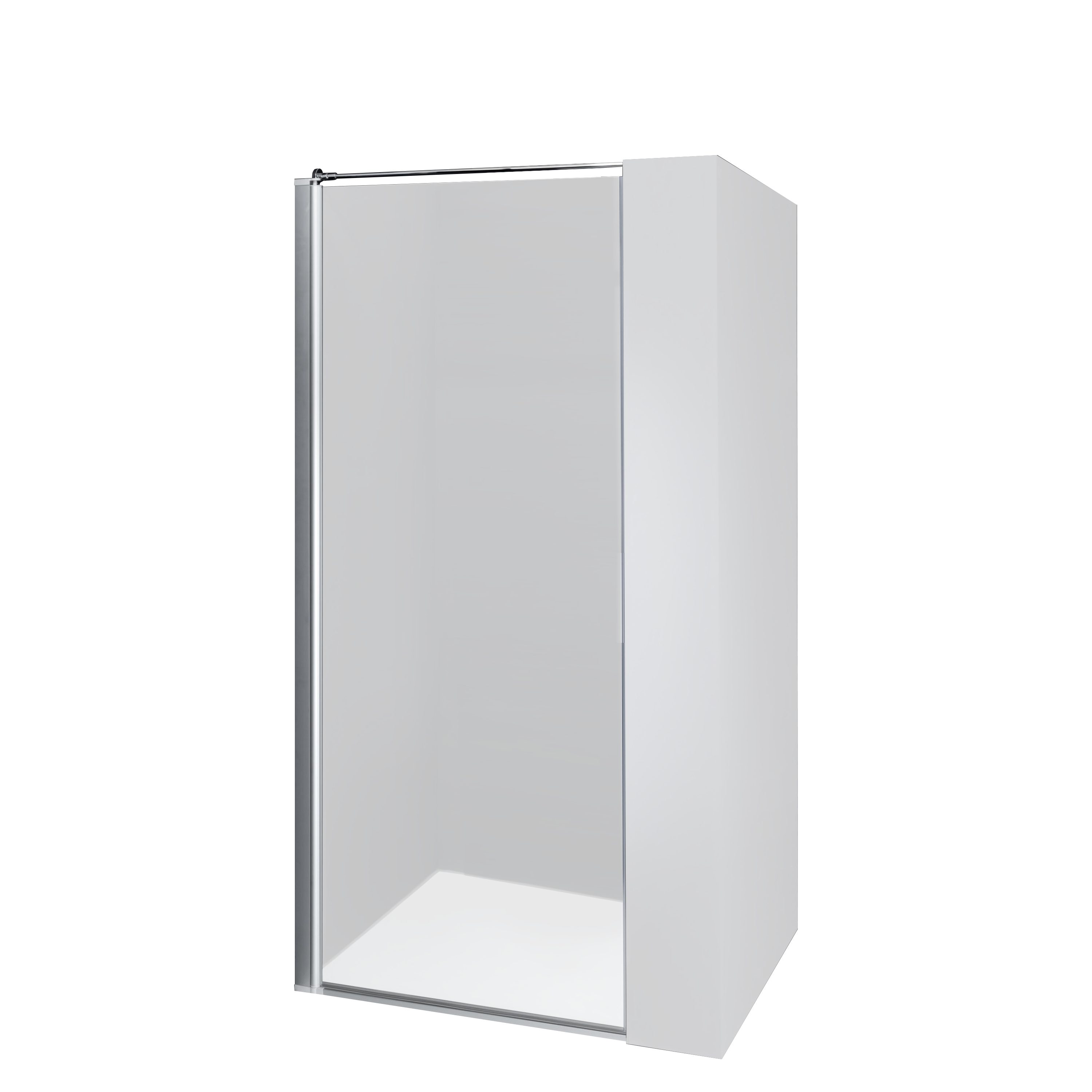 Dusbad Dusch-Drehtür Duschabtrennung Dusbad Vital 5 Pendeltür Nische 5mm Made in Germany, 90x200 cm, ESG-Glas