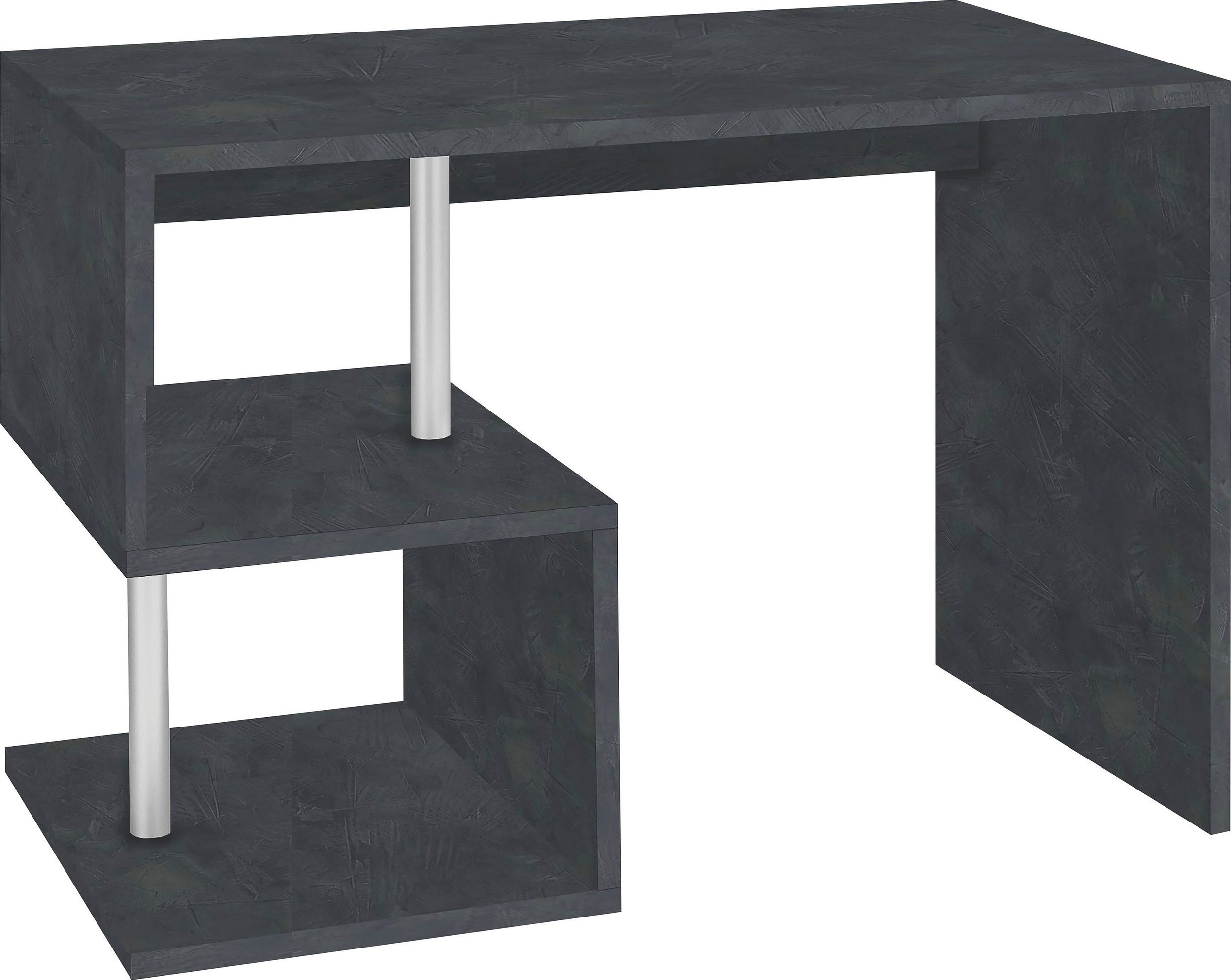 Schreibtisch in einem (BxHxT: Angolo cm), 100x77,5x50 Esse mit Schiefer Einlegeboden möbelando