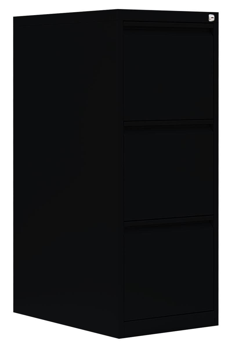 Steelboxx Hängeregisterschrank Lüllmann® Hängeregistraturschrank, 3 Schubladen einbahnig, 1012 x 400 (1-St) Komplett verschweißt und montiert - keine Montage erforderlich schwarz | Schwarz