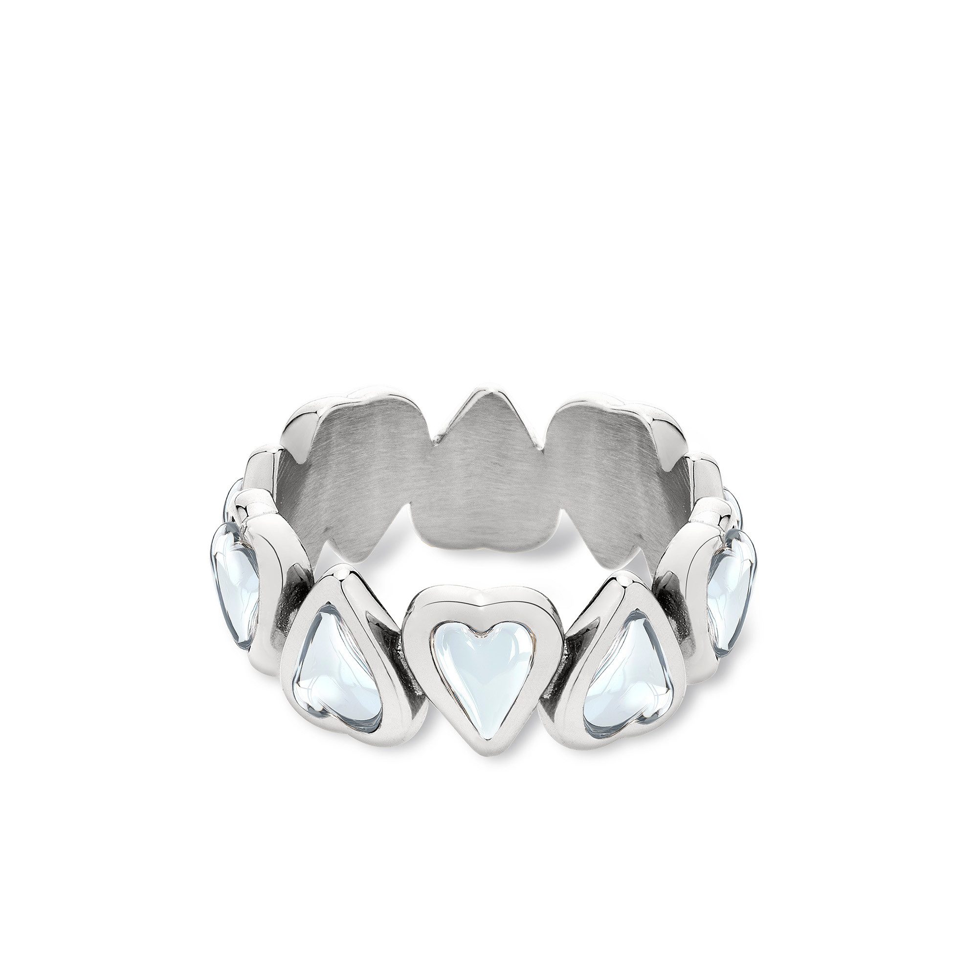 Liebeskind Berlin Fingerring Glass Heart, Herz, mit Glasstein