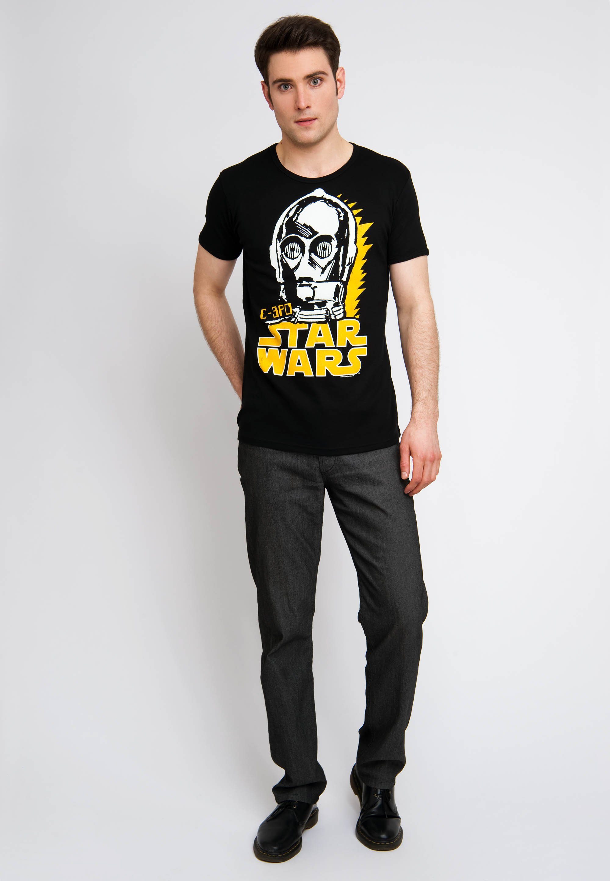 LOGOSHIRT T-Shirt C-3PO mit C-3PO-Print