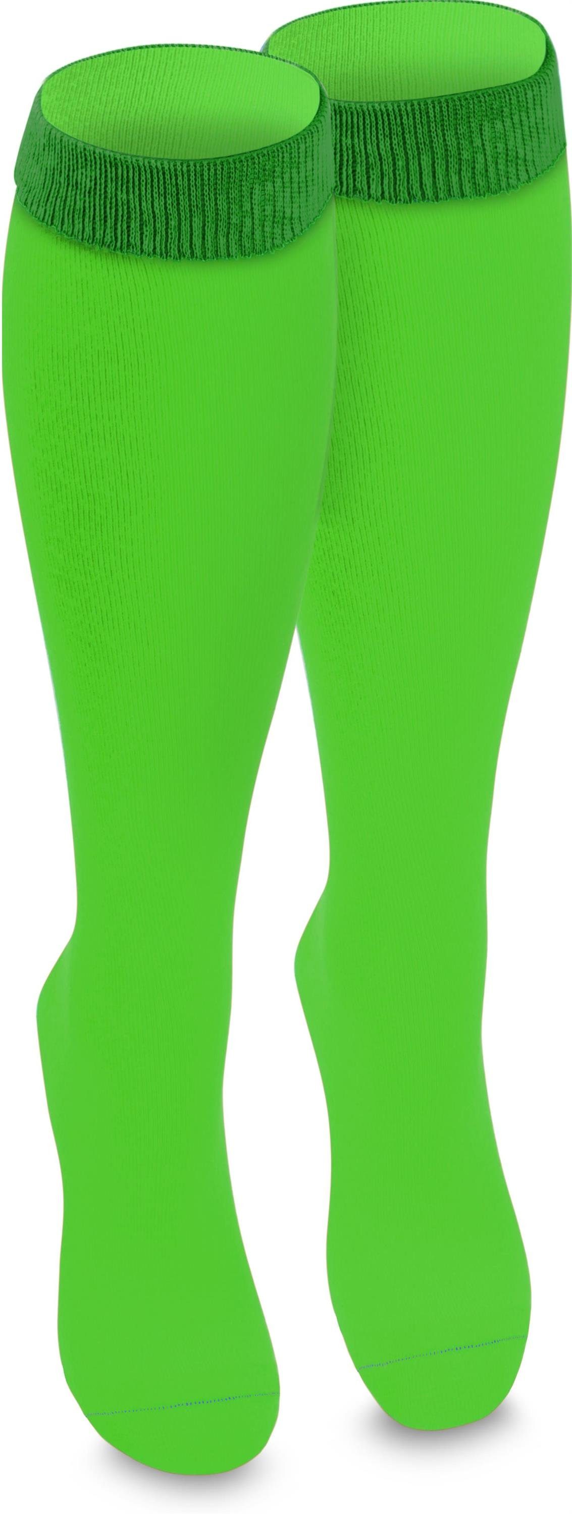 normani Kniestrümpfe 1 Paar Kniestrümpfe Bi-Color (1-Paar, 1 Paar) farbig abgesetzter Bund