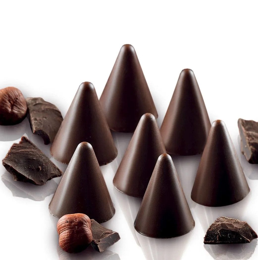 Silikomart Schokoladenform Silikon Pralinenform für Backofen Mikrowelle Gefrierschrank