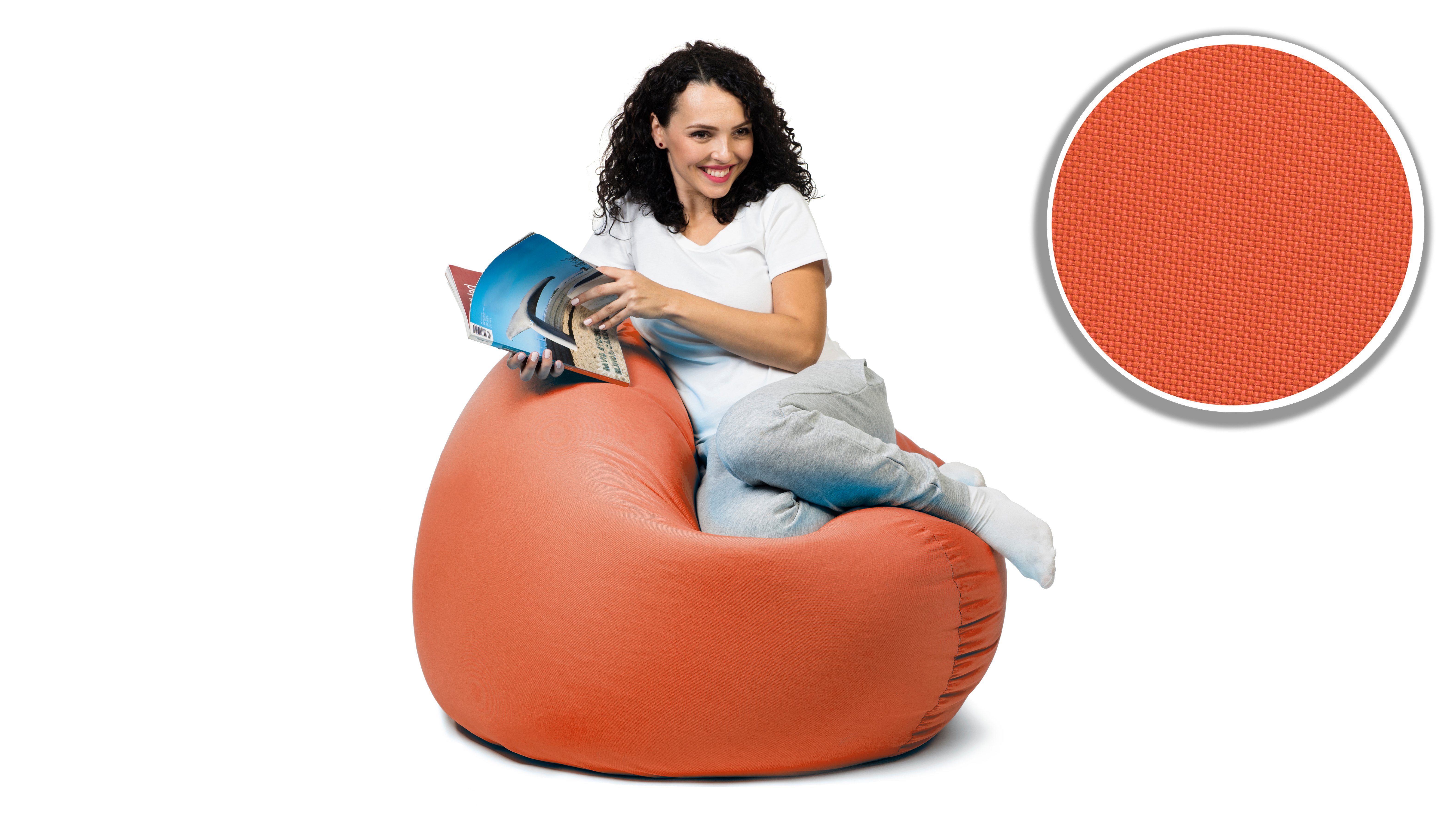sunnypillow Sitzsack mit Styropor Füllung Outdoor & Indoor für Kinder und Erwachsene – Bild 5 von 5