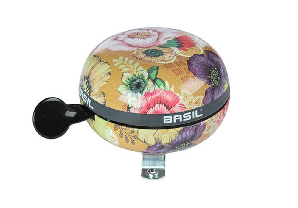 Basil Fahrradklingel Basil Ding-Dong Fahrradglocke BLOOM honey yellow XXL Ø80mm