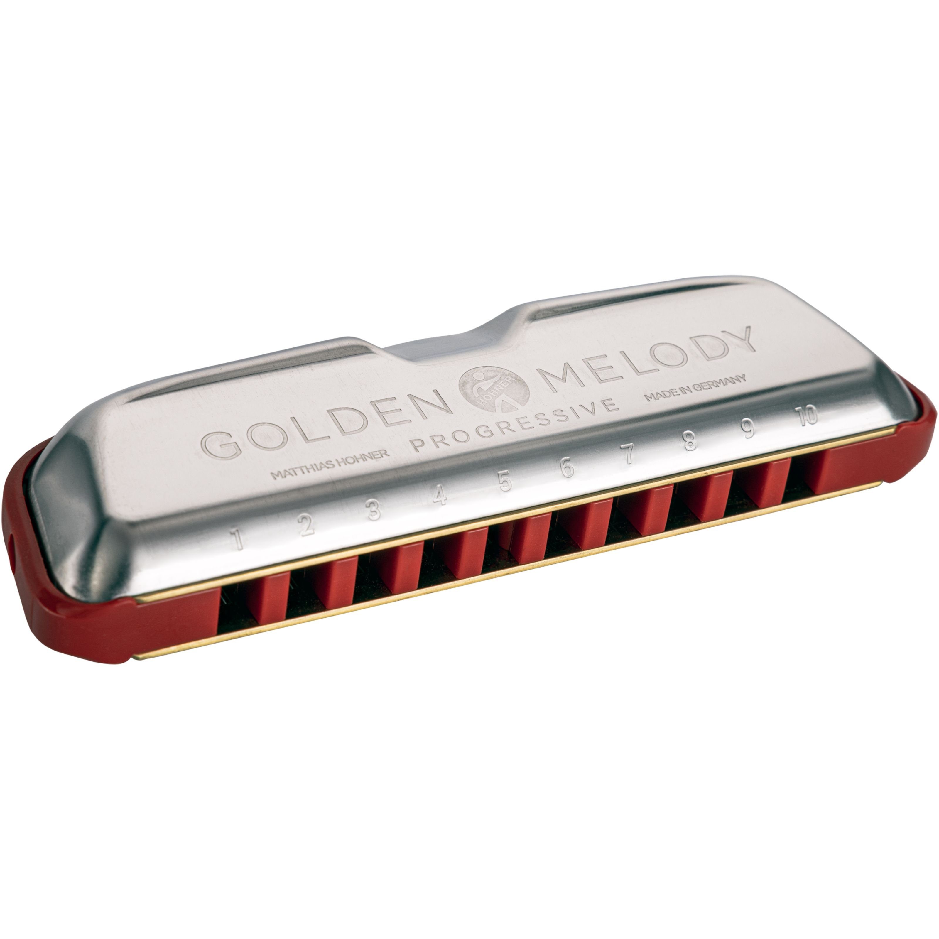 Hohner Mundharmonika, Mundharmonikas, Diatonische Mundharmonikas, Golden Melody Progressive, G