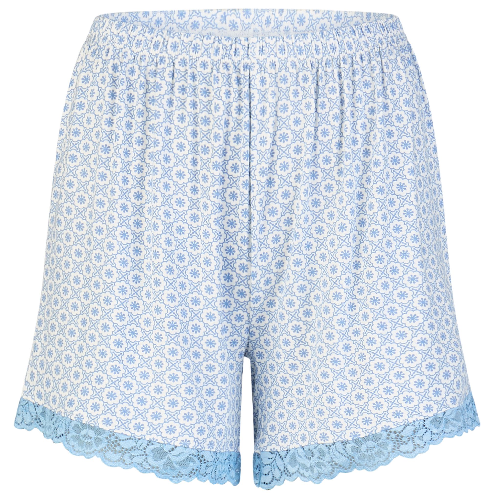 By Louise Shorty Lace Luxury (Set, 2 tlg., 2-teilig) Damen Pyjama Shorty Kurzarm Viskose Spitze Sommer