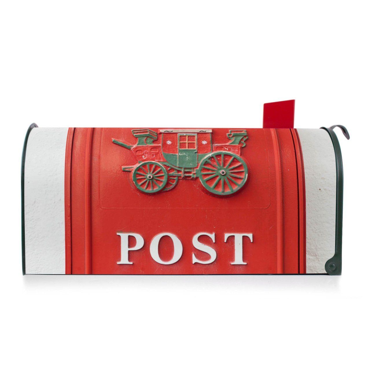 banjado Amerikanischer Briefkasten Mailbox Postkasten Mississippi Briefkasten, cm Nostalgie x 22 x USA), aus (Amerikanischer grün 51 17 original