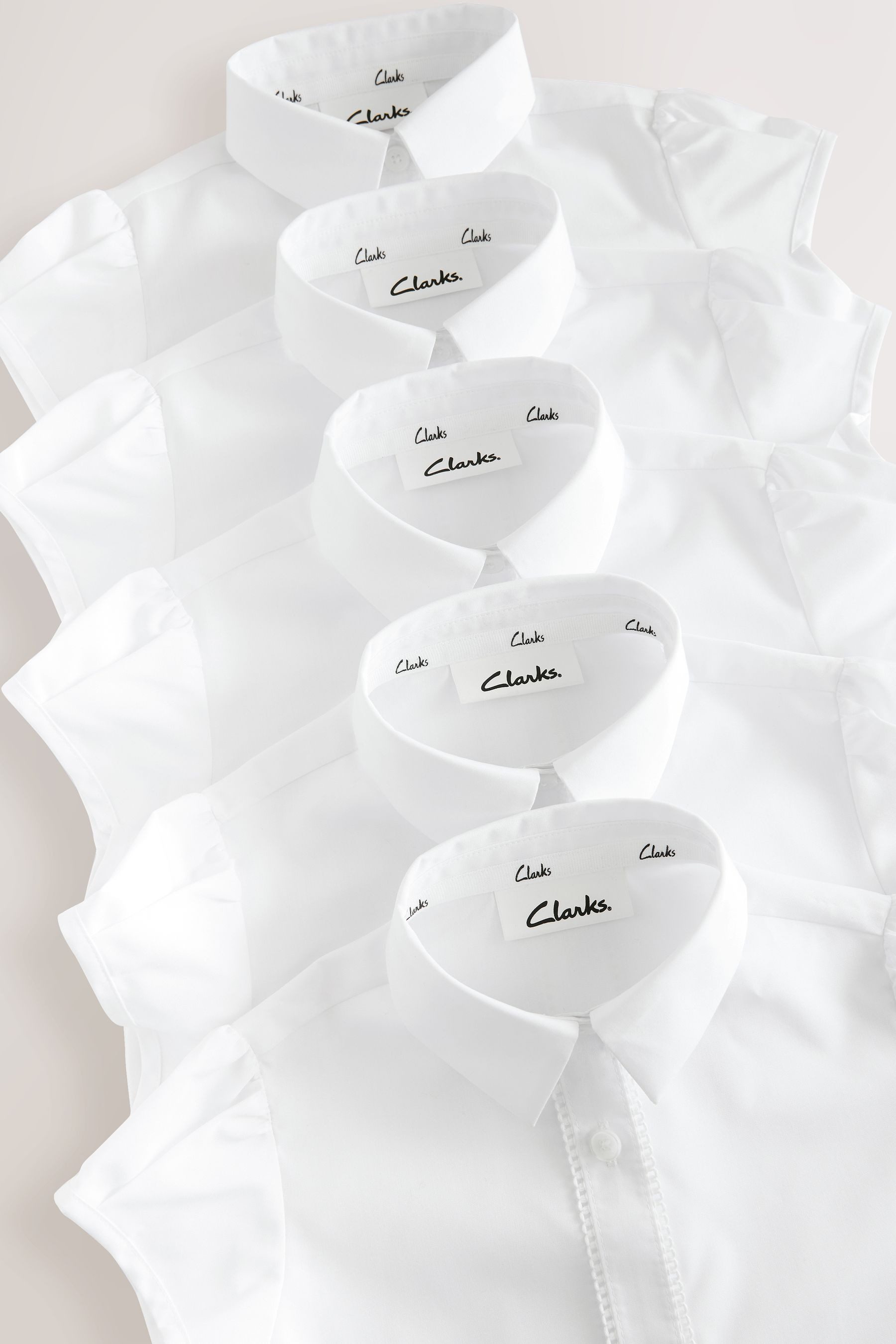Clarks Hemdbluse 5er-Pack Kurzarmblusen für Mädchen von Clarks (5-tlg)