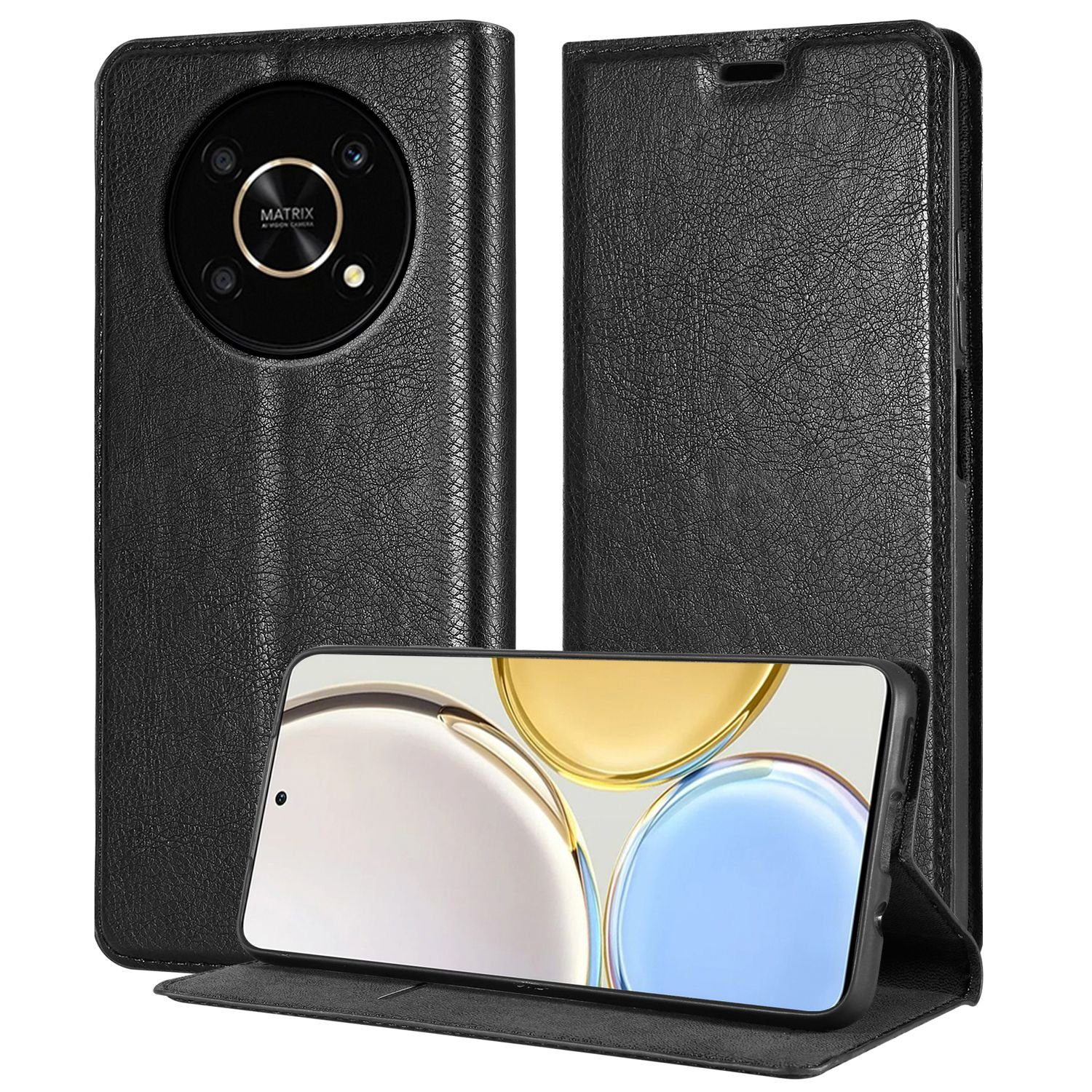 Cadorabo Handyhülle für Honor MAGIC 4 LITE Hülle Honor MAGIC 4 LITE, Hülle Schutzhülle mit Standfunktion, Magnetverschluss und Kartenfach