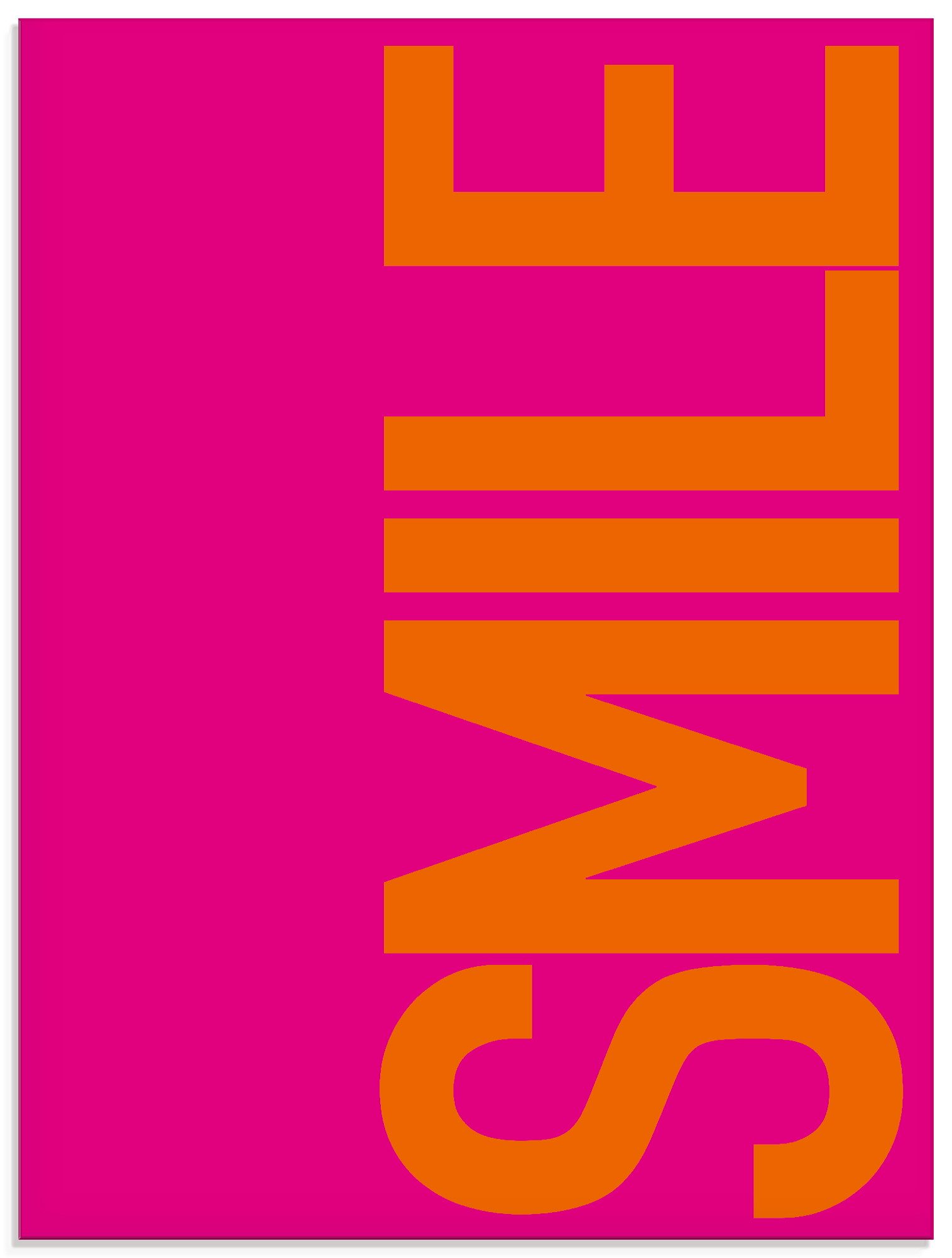 Artland Glasbild Smile, Sprüche & Texte (1 St), in verschiedenen Größen