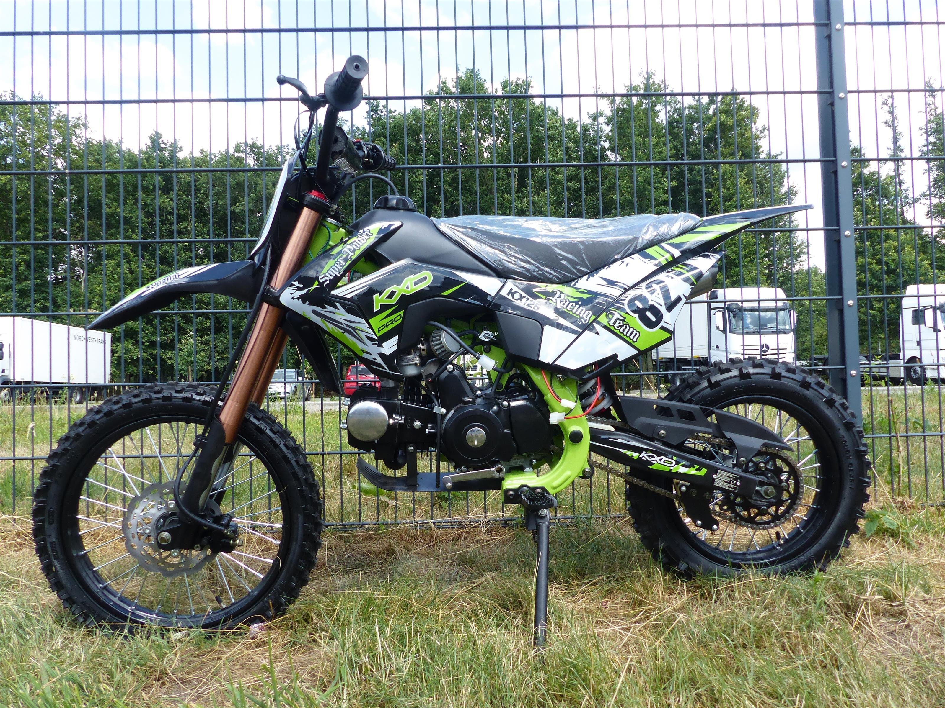 RV-Parts mountain bike 125ccm dirt bike cross bike pocket bike KXD 609 4 stroke 4 gear electric start, 4 gear