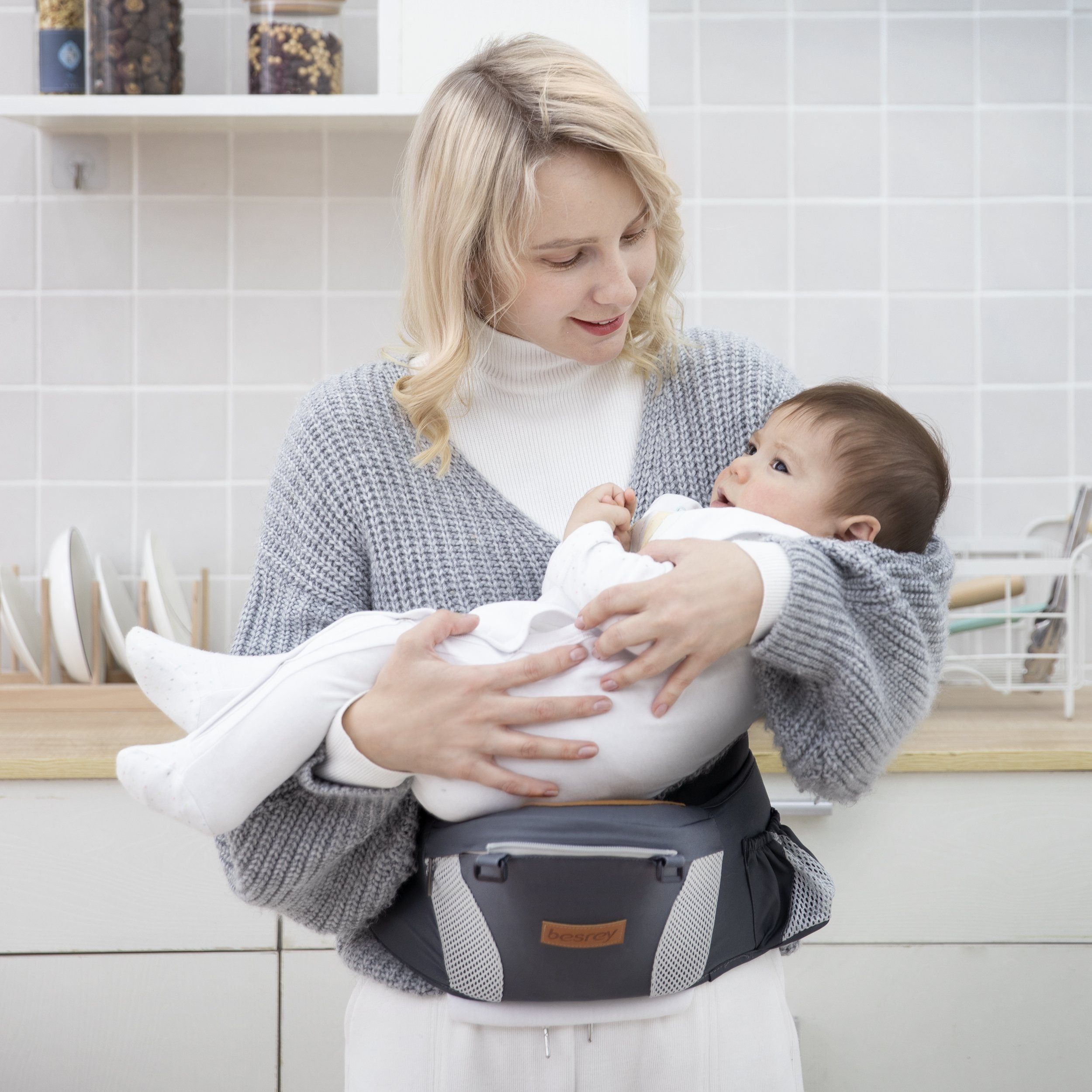 NEU Smart Carrier Baby Babytrage Tragetuch verstellbar Bauchtrage Rückentrage 