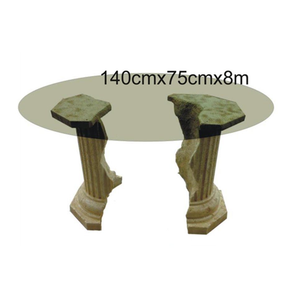 Beistelltisch JVmoebel Römisches Möbel Skulptur Tische Design Wohnzimmer Couchtisch Rund Säulen
