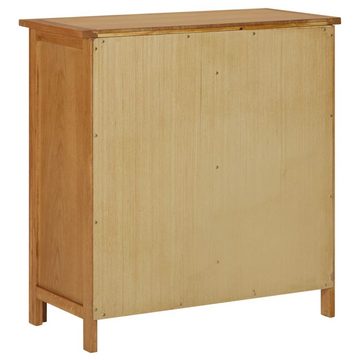 vidaXL Anrichte Küchenschrank 70x35x75 cm Massivholz Eiche