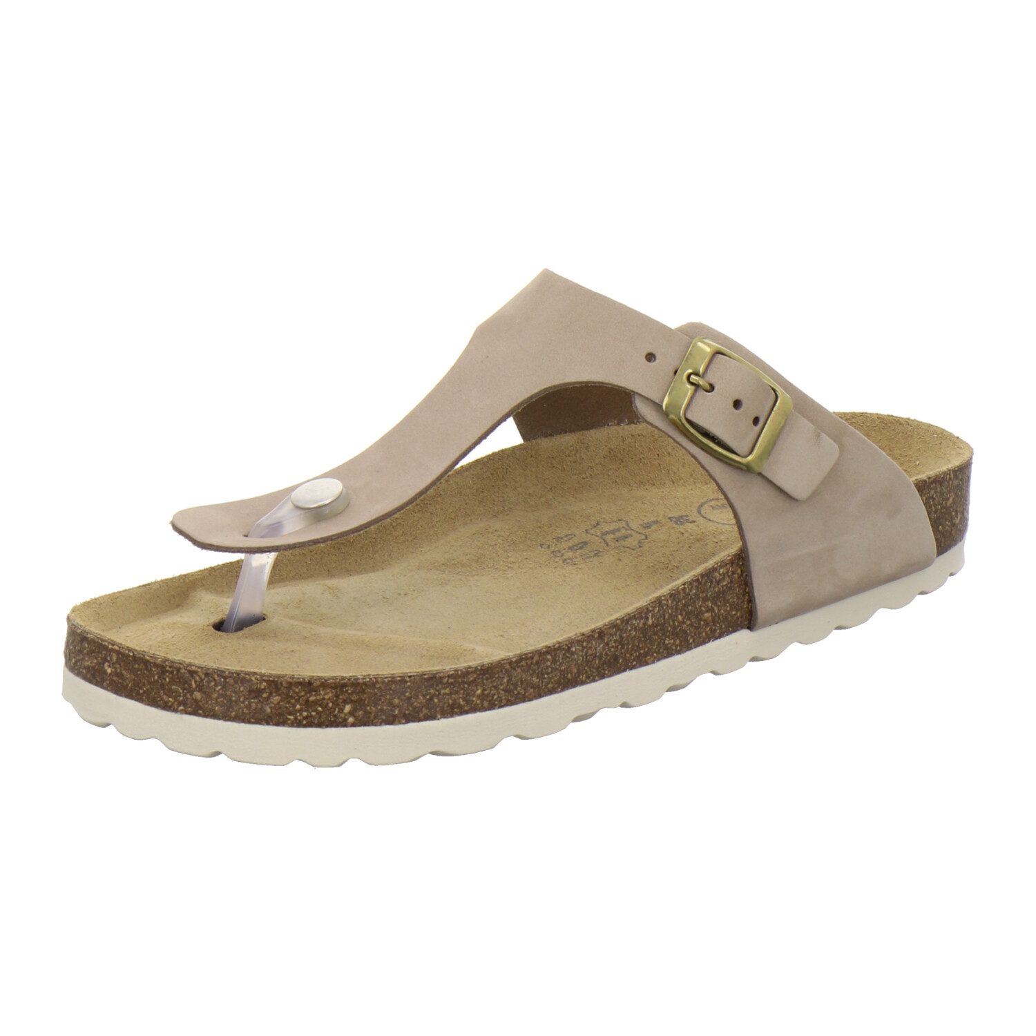 AFS-Schuhe 210712 Zehentrenner Pantolette für Damen mit Fußbett, bequeme Sa günstig online kaufen