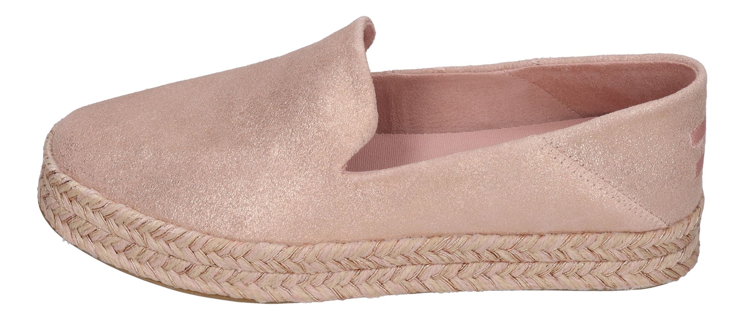 TOMS CAROLINA Espadrille Pale Rose Metallic günstig online kaufen