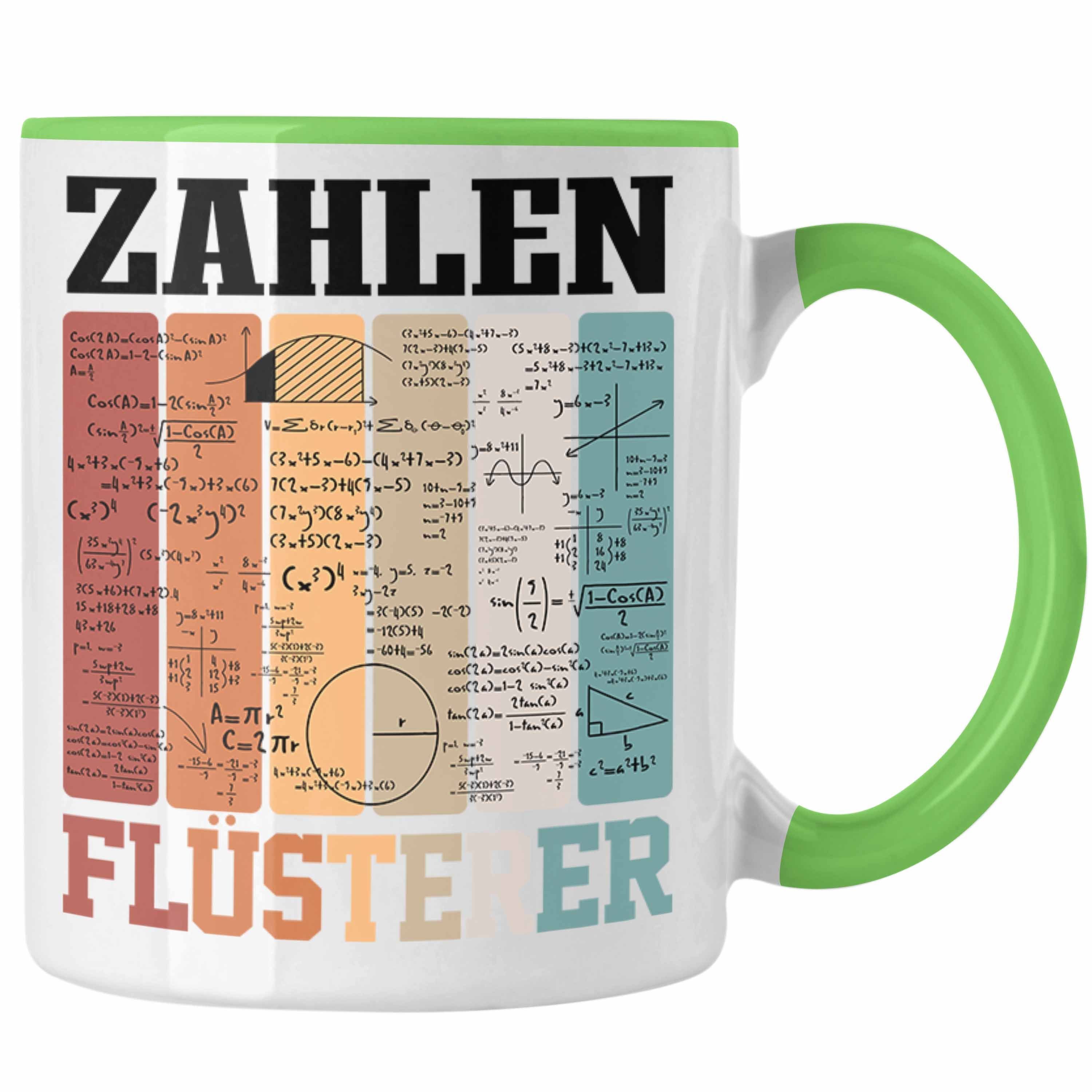 Trendation Tasse Trendation - Mathe Phsyik Tasse Geschenk Zahlen Flüsterer Lustige Gesc Grün