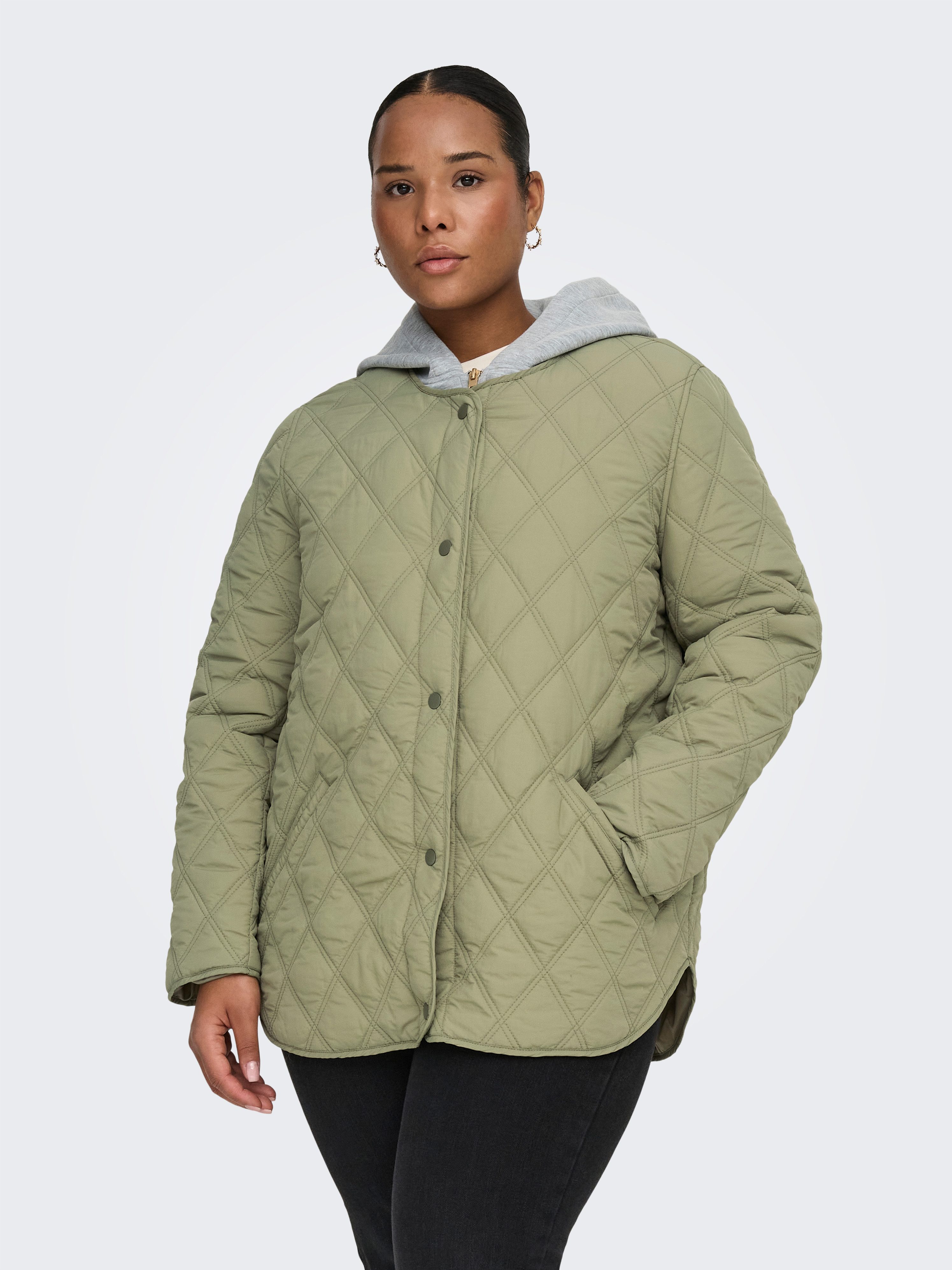 ONLY CARMAKOMA Steppjacke CARRISSO LIFE HOOD QUILT JACKET OTW