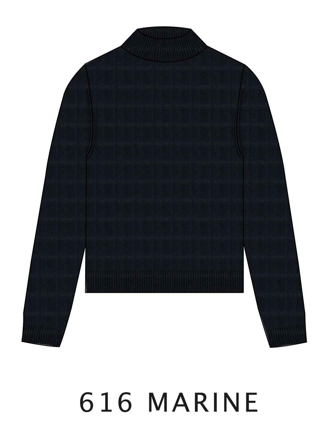 Clarina В'язані светри Stehbund-Pullover, 1/1 Arm,uni