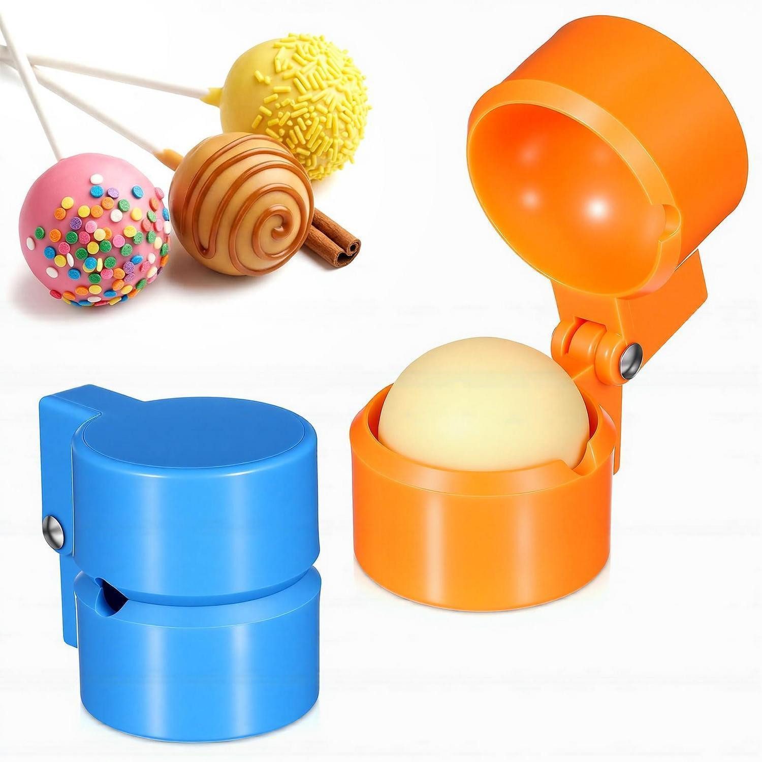 LuxusKollektion Cake-Pop-Form Cake Pop Form Set rund 3,8cm 2 Stück, (2-tlg)