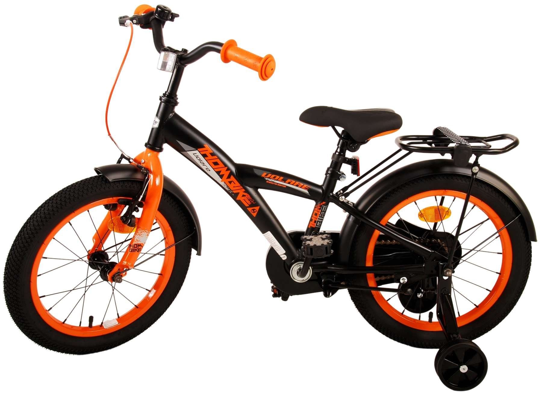 - Kinderfahrrad Zoll - Fahrrad Zoll Rücktritt Thombike Jugend Fahrrad Kinder (Kinder TPFSports - Rutschfeste Schwarz/Orange Jugend Jungsfahrrad Fahrrad Gang, - Sicherheitsgriffe), Handbremse, Volare mit 16 und 1 16