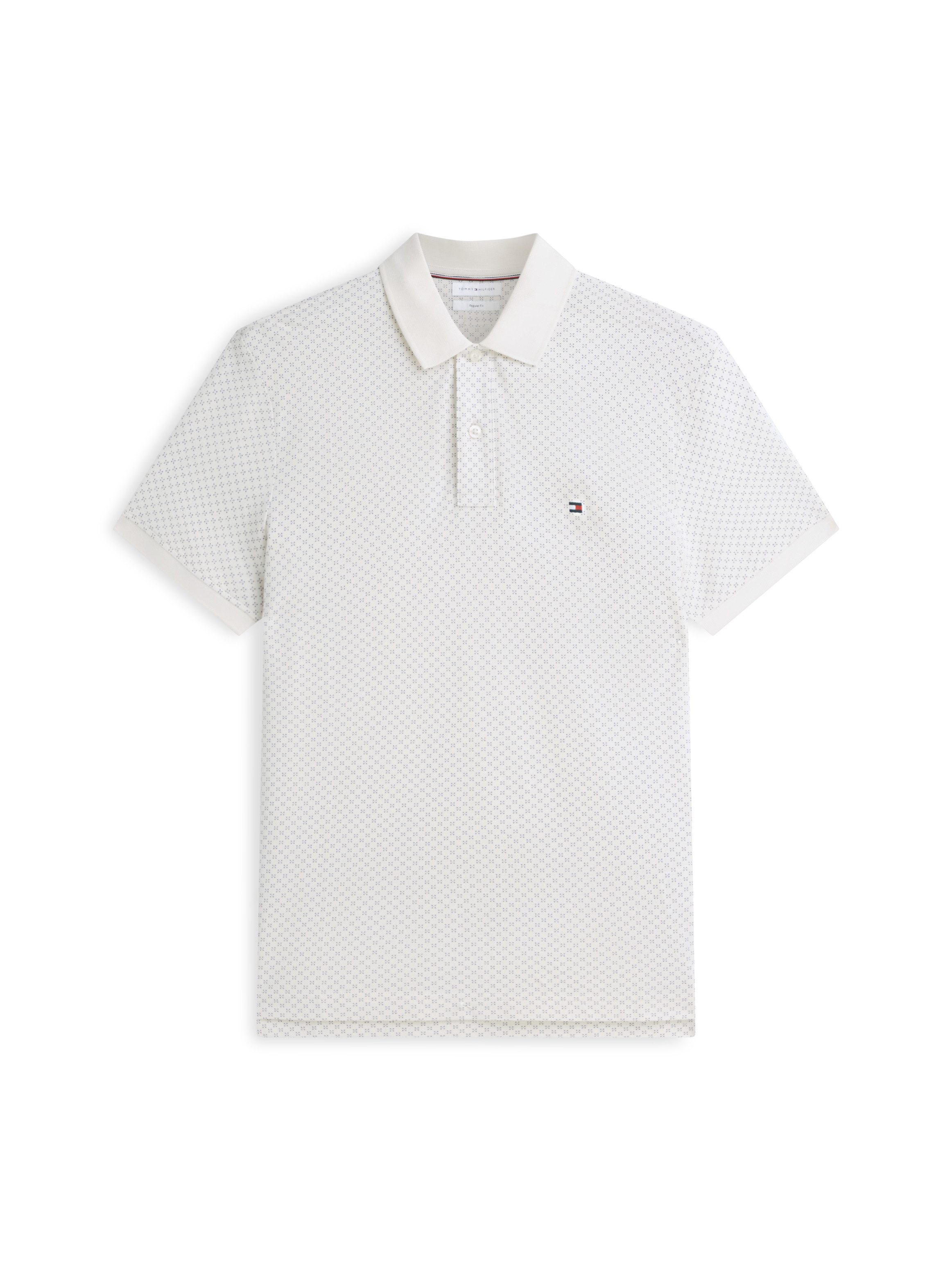 Tommy Hilfiger Poloshirt MICROPRINT PIQUE mit geometrischem Muster, regular fit – Bild 5 von 5
