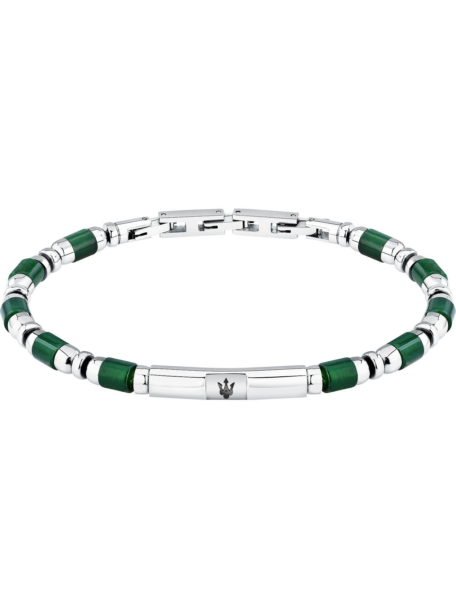 MASERATI Edelstahlarmband Maserati Herren-Armband Edelstahl Farbstein
