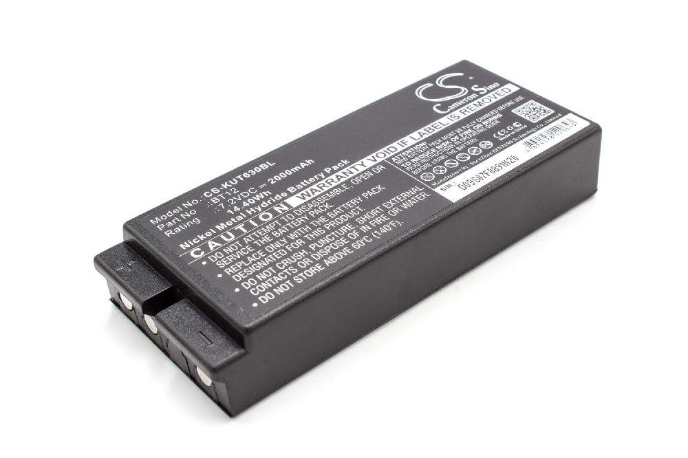 vhbw Ersatz für Ikusi BT12, 2303696 für Akku NiMH 2000 mAh (7,2 V)