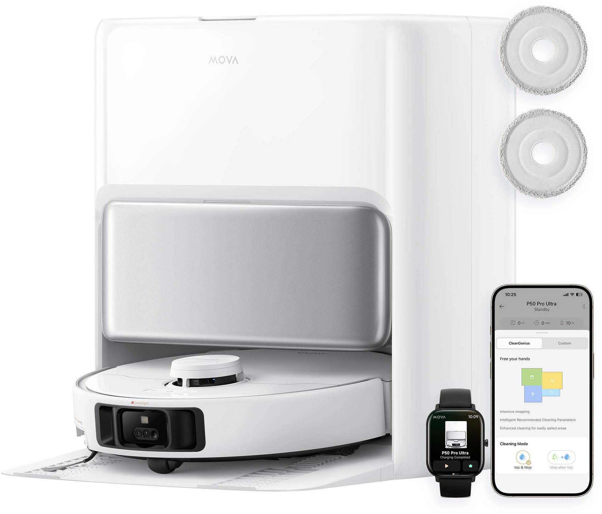 Saugroboter Mova P50 Pro Ultra mit Wischfunktion