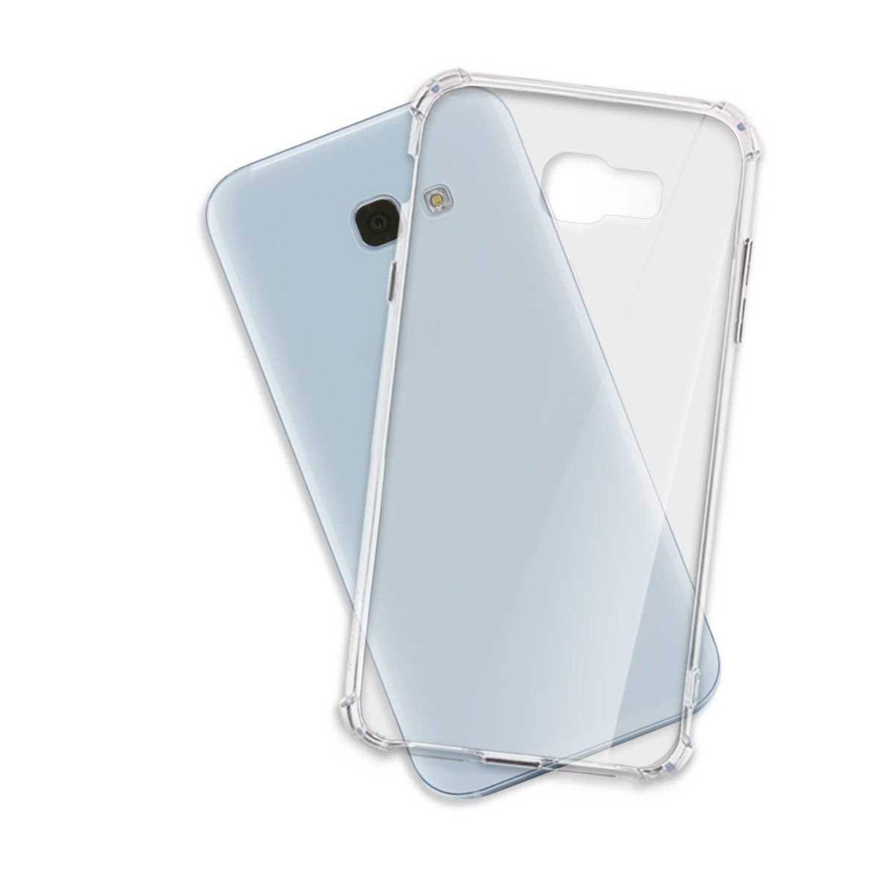 mtb more energy Smartphone-Hülle Clear Armor Case für Samsung Galaxy A5 2017, Transparente TPU Schutzhülle Case Backcover mit Anti-Shock Verstärkung