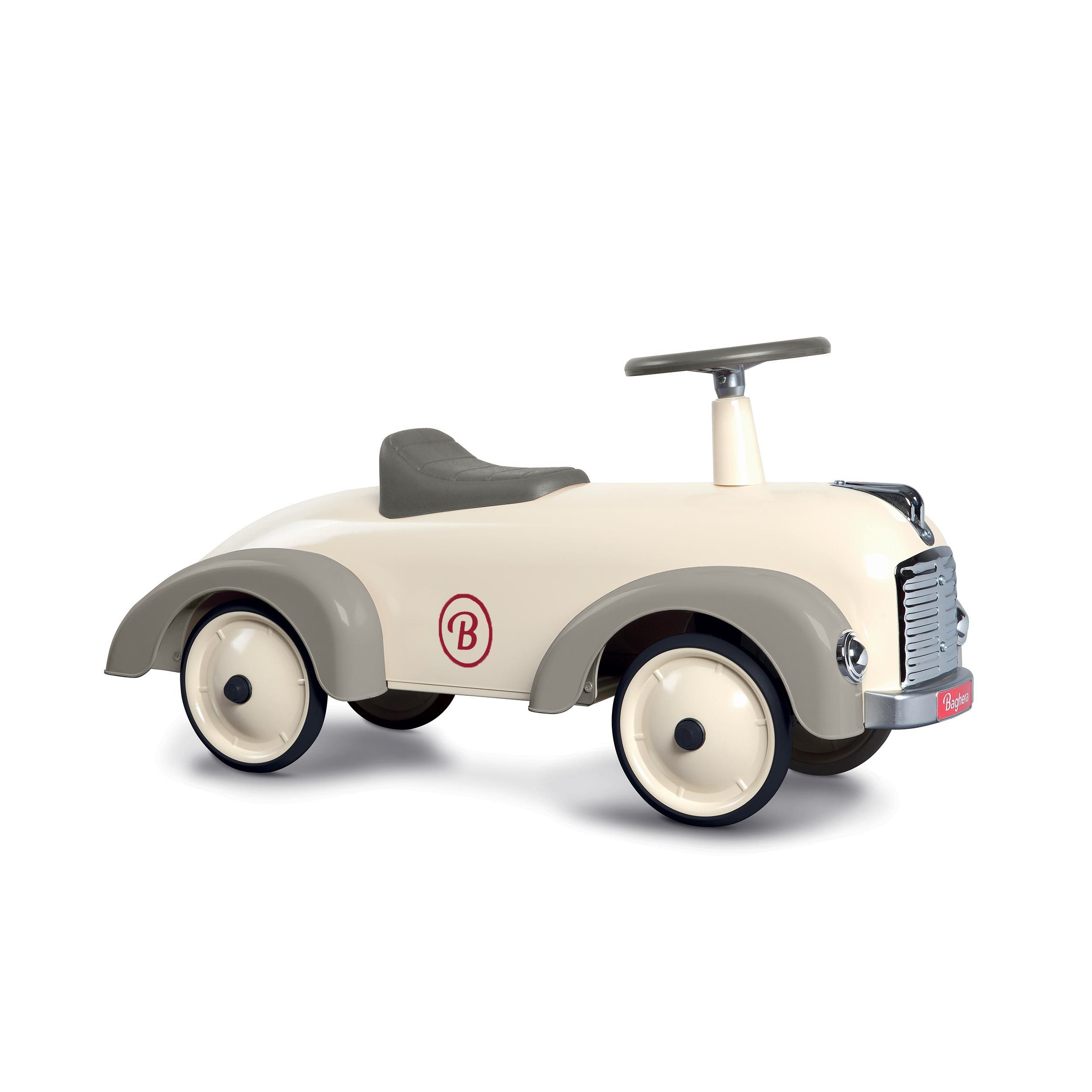 Rutscherauto Rutschauto Speedster cream-grau 75x25x37cm aus Metall