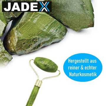 MAVURA Gesichtsmassagegerät JADEX Jade Roller Set Jade Face Roller Massagegerät Gua Sha, Gesichtsmassage Anti Aging Anti Falten