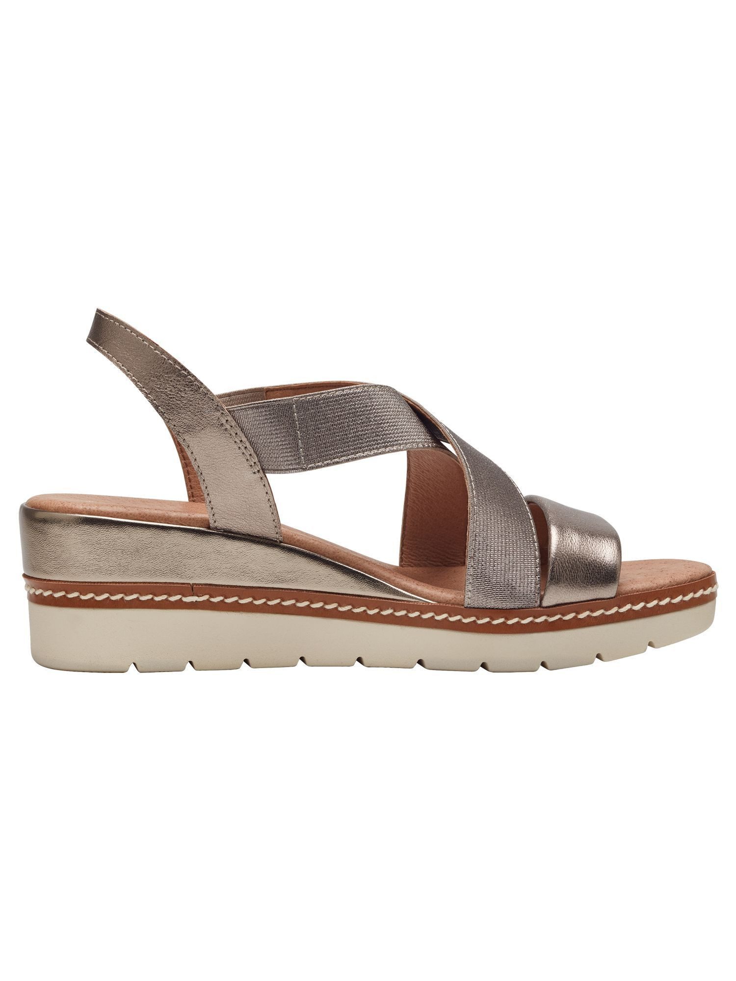 MARCO TOZZI FEEL aus Leder Keilabsatz 2-28721-42 Sandale FEEL