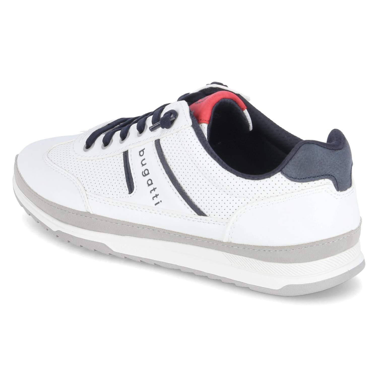 bugatti Bugatti 321A3A015050-2012 Herren Synthetik weiss Schnürschuh